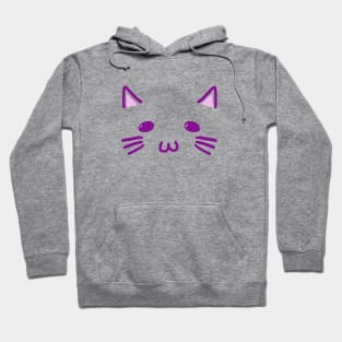 Purple cat Hoodie